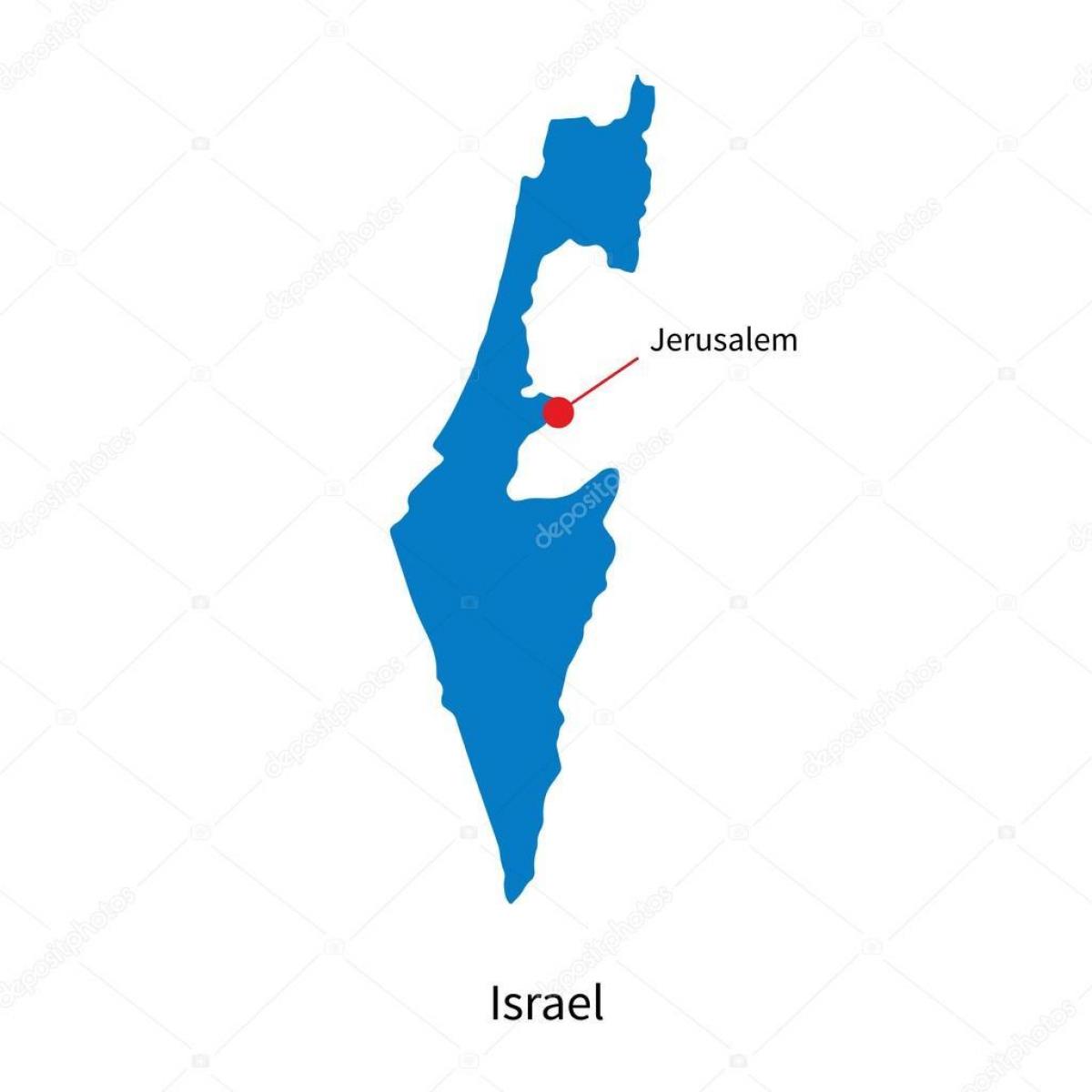خريطة عاصمة إسرائيل