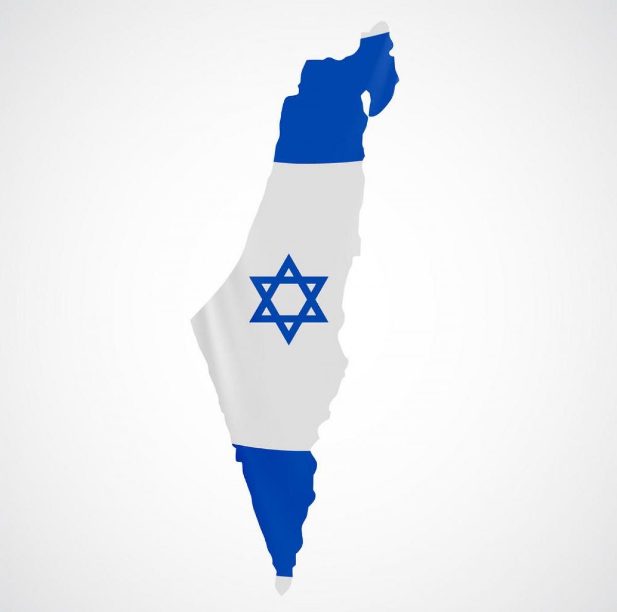 خريطة إسرائيل علم