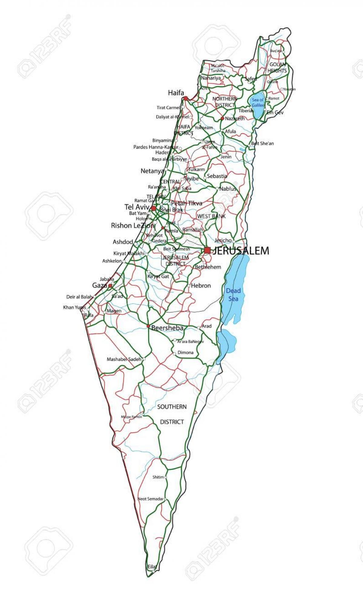 خريطة الطريق السريع لإسرائيل