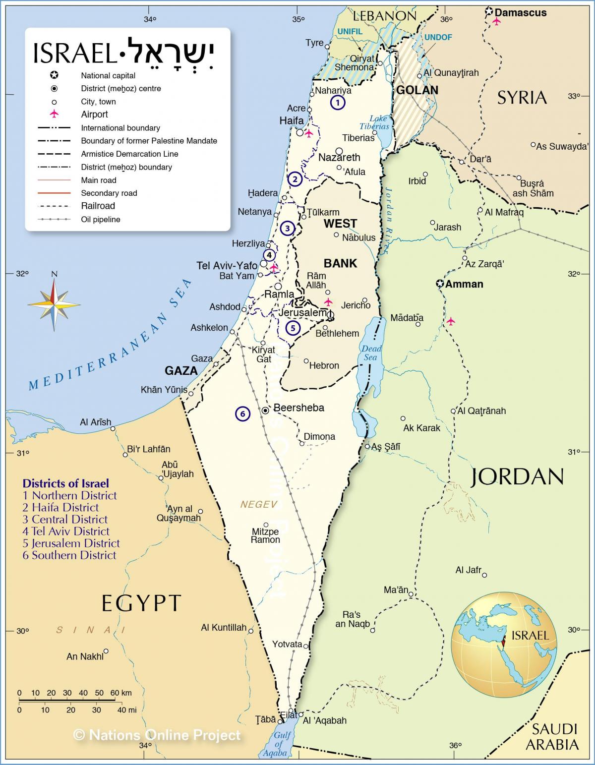 إسرائيل على الخريطة