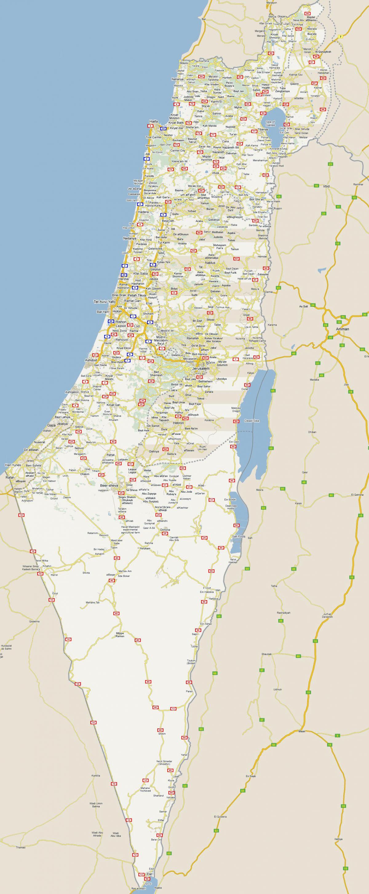 خريطة قيادة إسرائيل