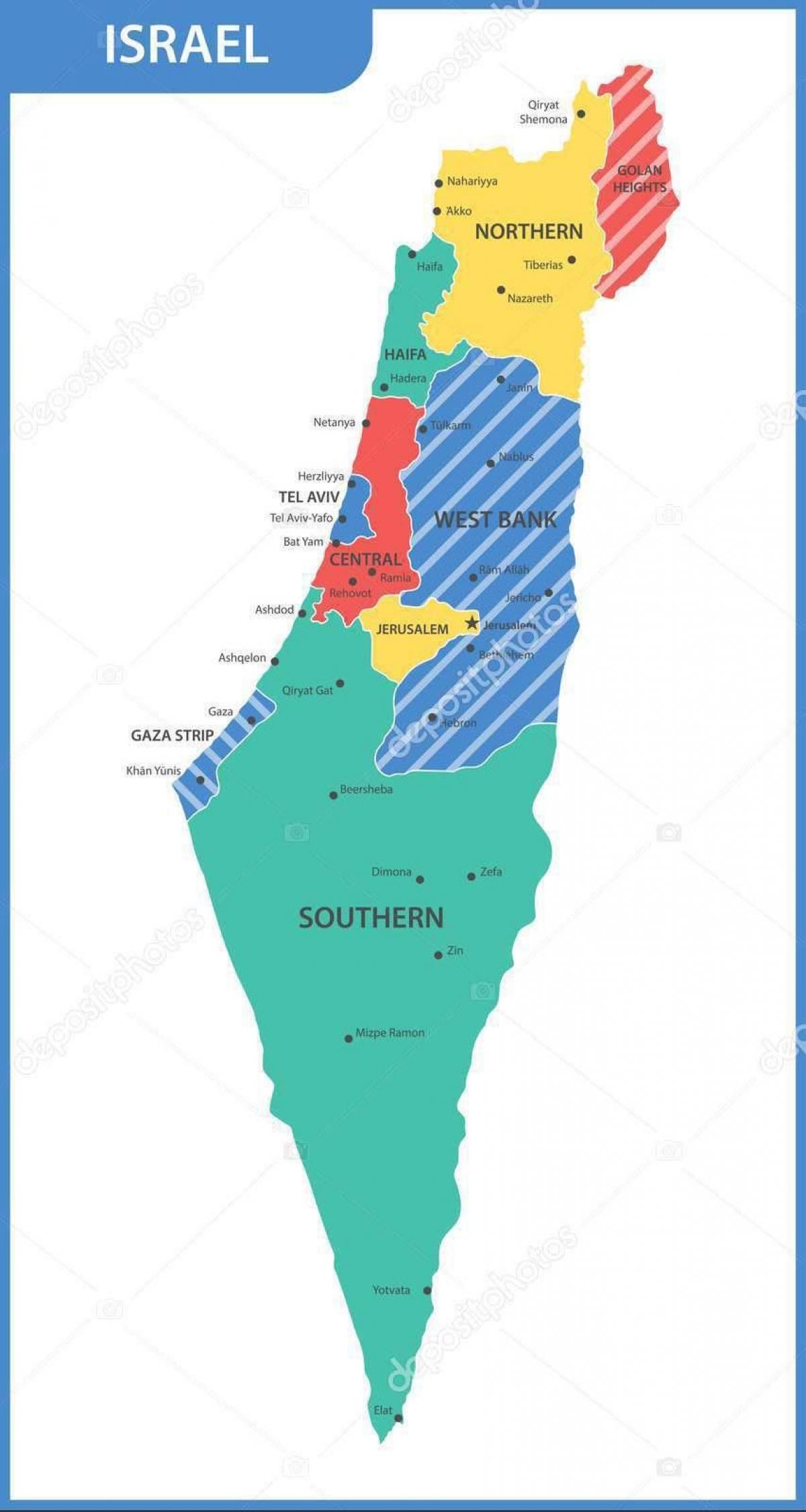 خريطة دولة إسرائيل