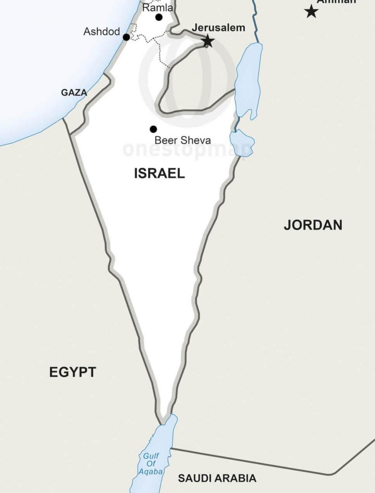 خريطة جنوب إسرائيل